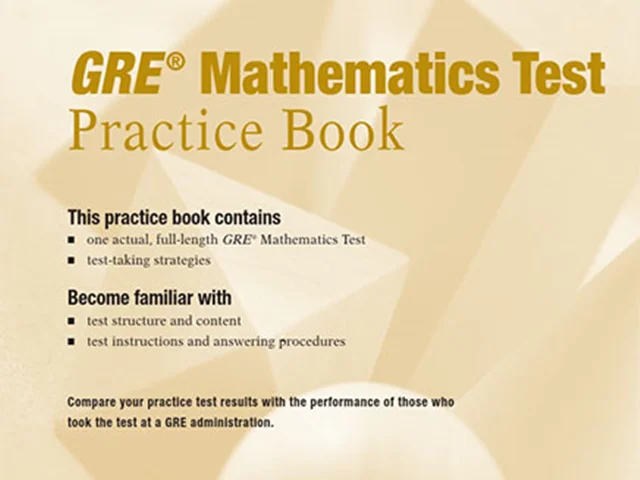 کتاب Practice Book GRE Mathematics Test