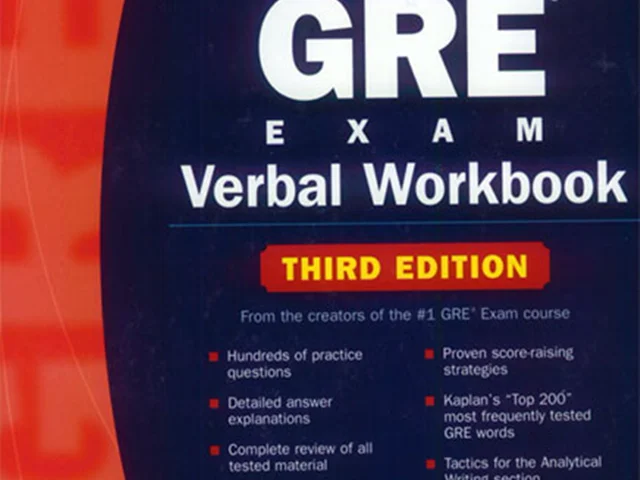 کتاب Kaplan GRE Exam Verbal WorkBook Third Edition