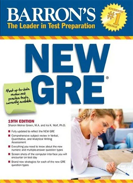 کتاب Barrons New GRE 19th Edition