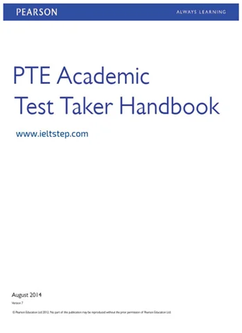 کتاب PTE Academic Test Taker Handbook