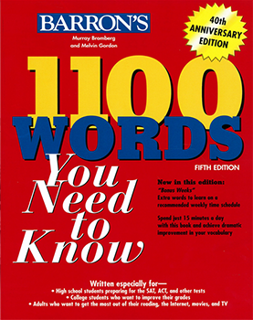 کتاب Barrons 1100 Word You Need to Know
