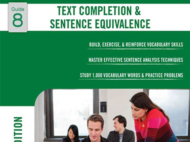 کتاب Text Completion Sentence Equivalence Guide 8